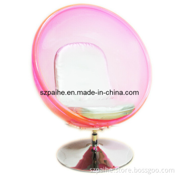 Plexiglass Rotating Rubber Soled Bubble Chair